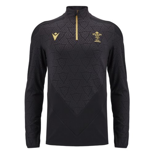 2024-2025 Wales WRU Rugby Anthem Jacket (Black) - Kids