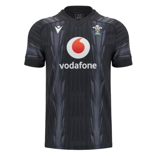 2024-2025 Wales WRU Rugby Training Jersey (Black)