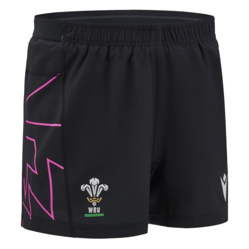 2024-2025 Wales WRU Away Rugby Pathway Shorts (Black)