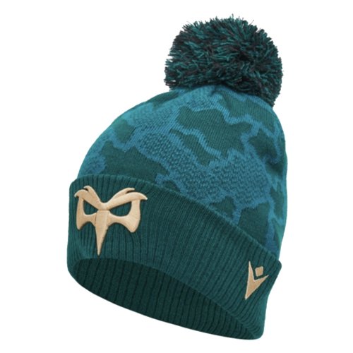 2024-2025 Ospreys Rugby Pom Pom Beanie (Green)