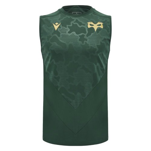 2024-2025 Ospreys Rugby Sleveeless Training Shirt (Green)