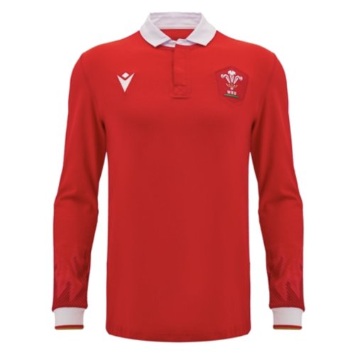 2024-2025 Wales WRU Home LS Cotton Rugby Shirt