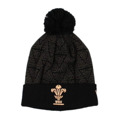 2024-2025 Wales Rugby Pom Pom Beanie (Black)