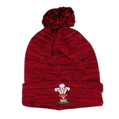 2024-2025 Wales Rugby WRU Pom Pom Beanie (Red)