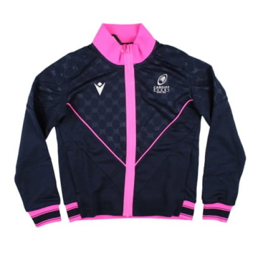 2024-2025 Cardiff Blues Warm Up Anthem Jacket (Navy) - Kids