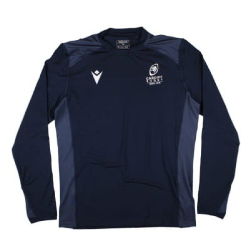 2024-2025 Cardiff Rugby Training Roundneck Top (Navy)