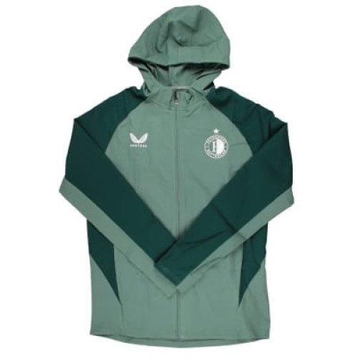 2024-2025 Feyenoord Presentation Hooded Jacket (Green)