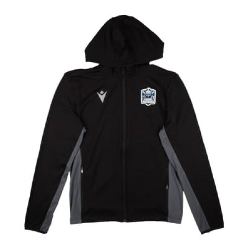 2024-2025 Glasgow Warriors Rugby Travel Full Zip Hoody (Black)