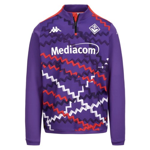 2024-2025 Fiorentina Training Sweat 1/4 Zip (Purple)