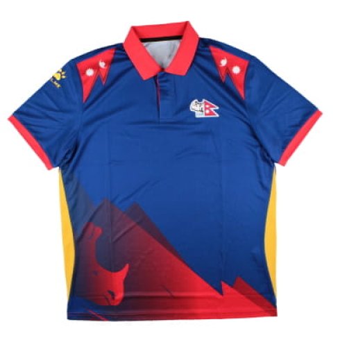 2024-2025 Nepal Cricket Polo Shirt (Blue)