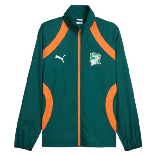 2024-2025 Ivory Coast Prematch Woven Jacket (Dark Myrtle)