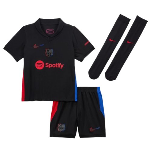 2024-2025 Barcelona Away Little Boys Mini Kit