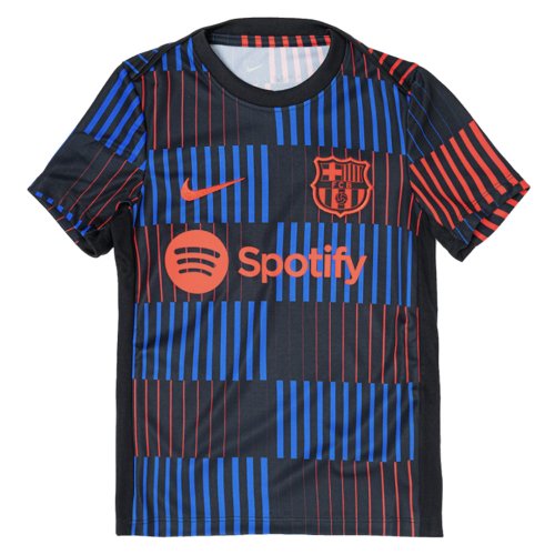 2024-2025 Barcelona Pre-Match Away Shirt (Navy) - Kids