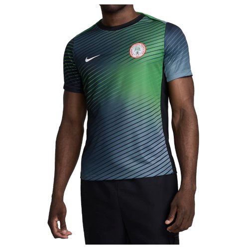 2024-2025 Nigeria Pre-Match Training Shirt (Cool Grey)