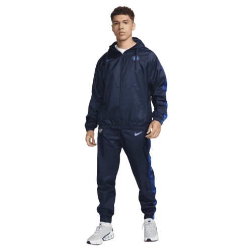 2024-2025 Chelsea Hooded Woven Tracksuit (Navy)