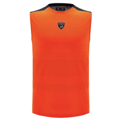 2025 Lamborghini Poly Sleeveless Shirt Orange/Black