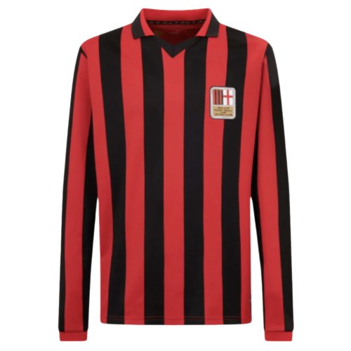 AC Milan 125th Authentic Shirt LS (Black-Red)