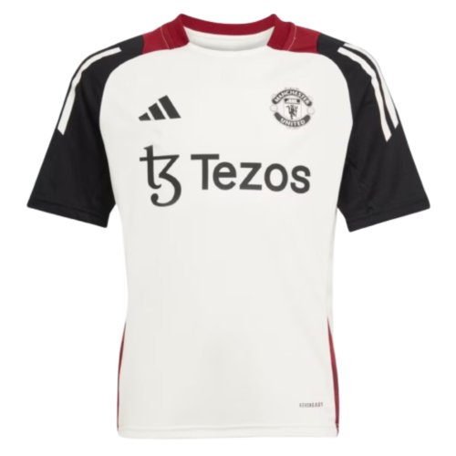 2024-2025 Man Utd Training Jersey (Off White) - Kids