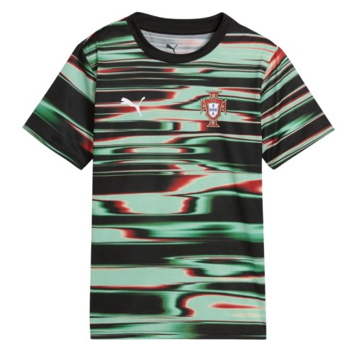 2025-2026 Portugal Prematch SS Jersey (Black) - Kids