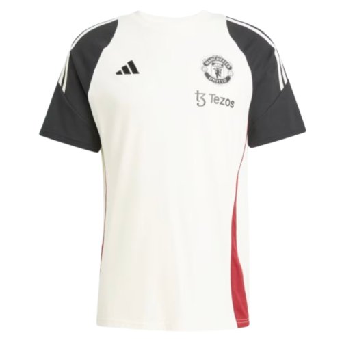 2024-2025 Man Utd Training Tee (Off White)