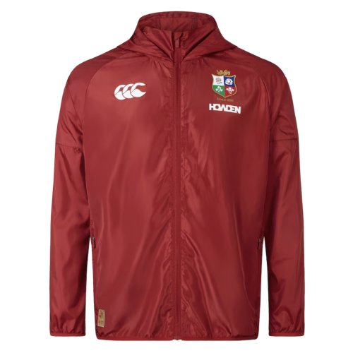 2025 British & Irish Lions Lightweight Rain Jacket (Red)