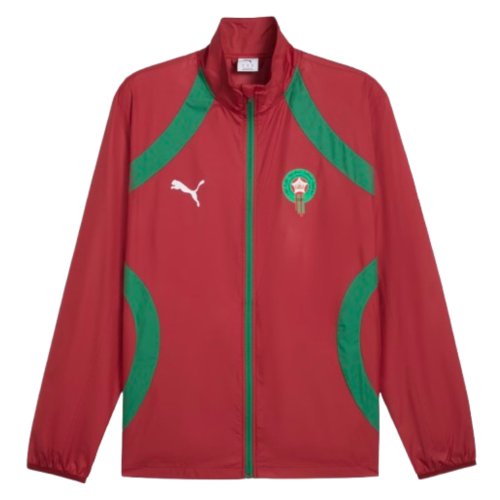 2025-2026 Morocco Pre-Match Jacket (Red)