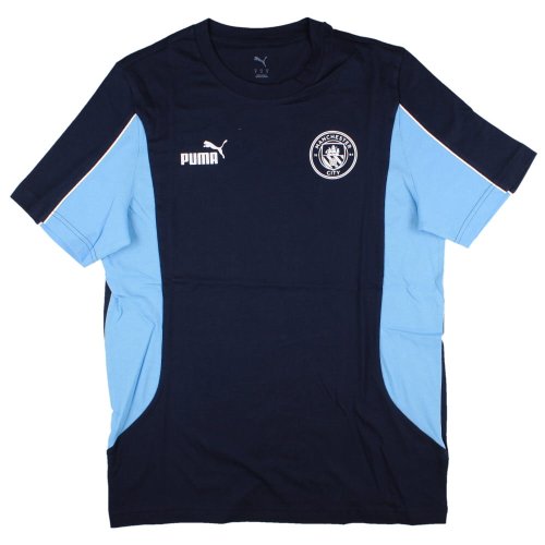 2024-2025 Man City FtblArchive Tee (Navy)