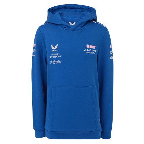 2025 Alpine F1 Pullover Hoodie (Blue) - Kids