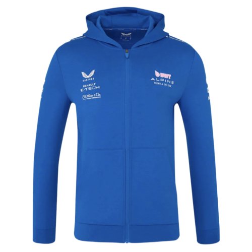 2025 Alpine Racing F1 Team Full Zip Hoodie (Lapis Blue)