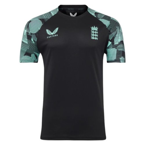 2025-2026 ECB Ashes Pro Training Short Sleeve Tee - Black