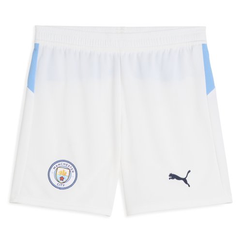 2025-2026 Man City Home Shorts (White) - Kids