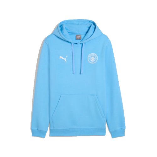 2025-2026 Man City FtblESS Fleece Hoody (Light Blue)