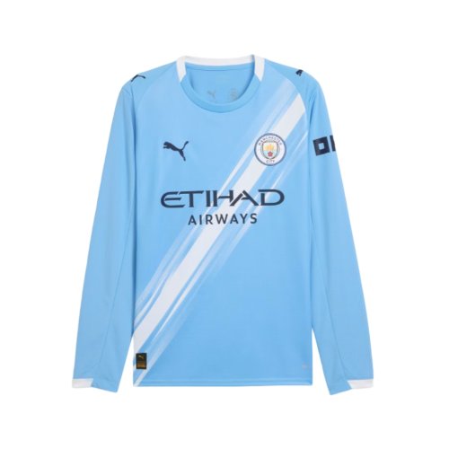 2025-2026 Man City Long Sleeve Home Shirt