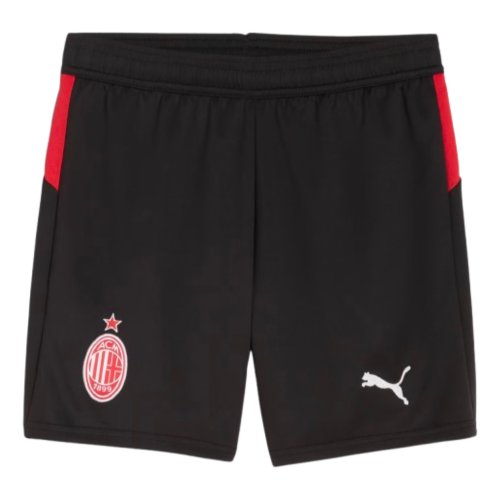 2025-2026 AC Milan Home Shorts (Black) - Kids