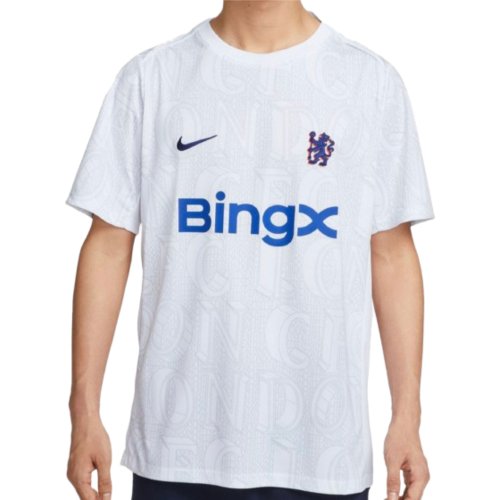 2025-2026 Chelsea Academy Pro Pre-Match Football Top (White)