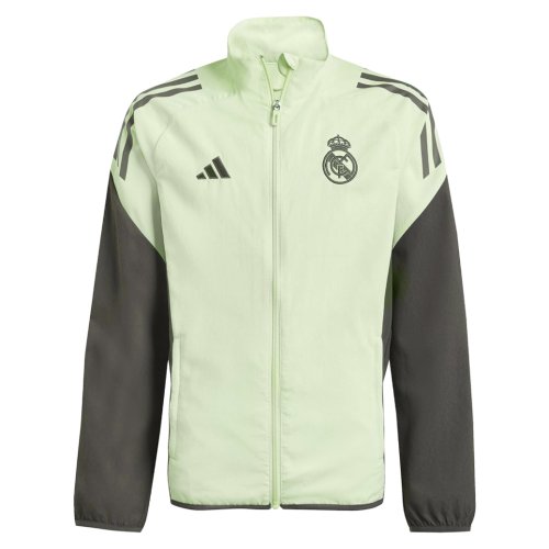 2025-2026 Real Madrid Presentation Jacket (Almost Lime) - Kids