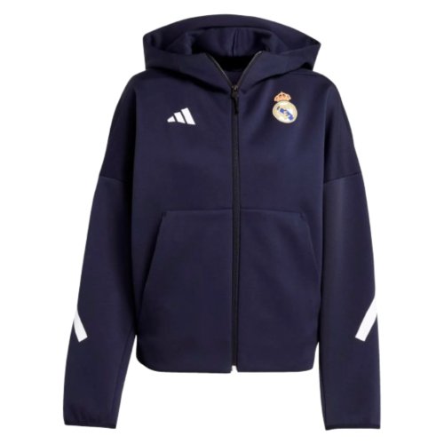 2025-2026 Real Madrid Anthem Jacket (Legend Ink) - Womens