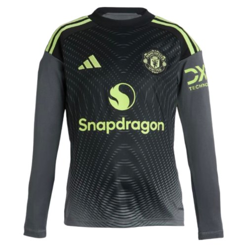 2025-2026 Man Utd Home Goalkeeper Shirt (Grey) - Kids