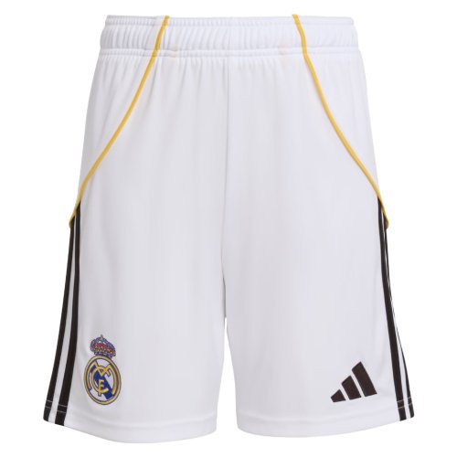 2025-2026 Real Madrid Home Shorts (White) - Kids