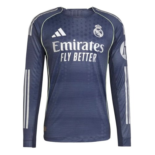 2025-2026 Real Madrid Long Sleeve Away Shirt