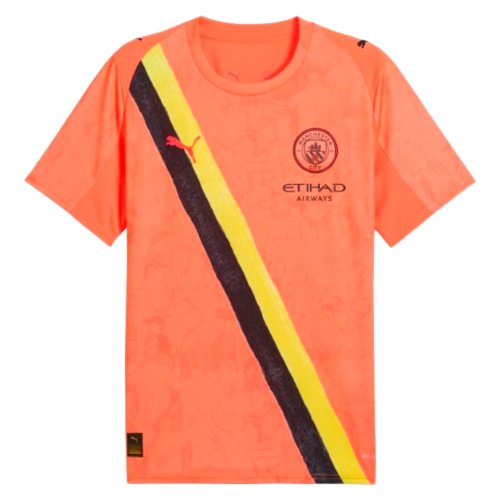 2025-2026 KIDSUPER x Manchester City CWC Shirt (Neon Sun)