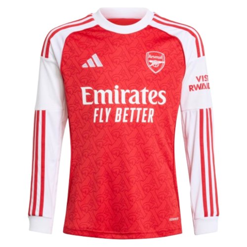2025-2026 Arsenal Long Sleeve Home Shirt (Kids)