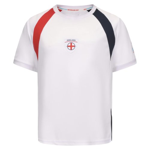 2025 England WEC Poly T-Shirt (White) - Kids