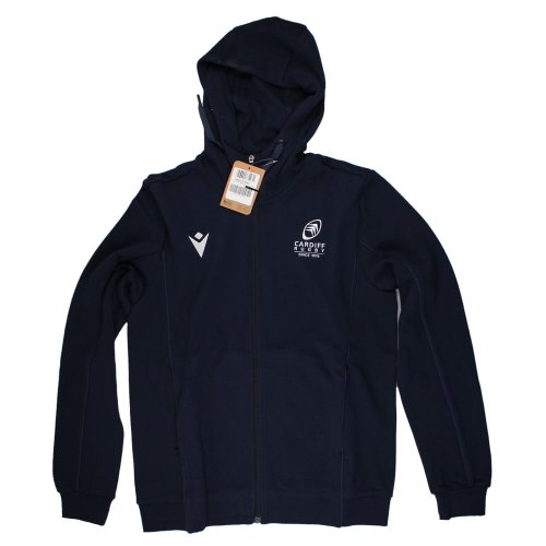 2024-2025 Cardiff Rugby Travel Full Zip Hoodie (Navy)