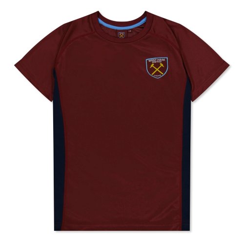 West Ham United Poly T-Shirt (Claret/Blue) - Kids
