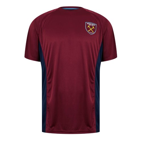 West Ham United Poly T-Shirt (Claret/Blue)