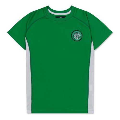 Celtic Poly T-shirt (Green/White) - Kids