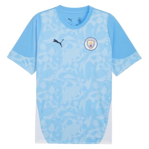 2025-2026 Man City Training Jersey (Light Blue) - Kids