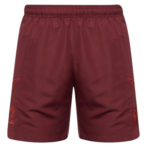 2025-2026 Wales Rugby Travel Bermuda Shorts (Deep Red)