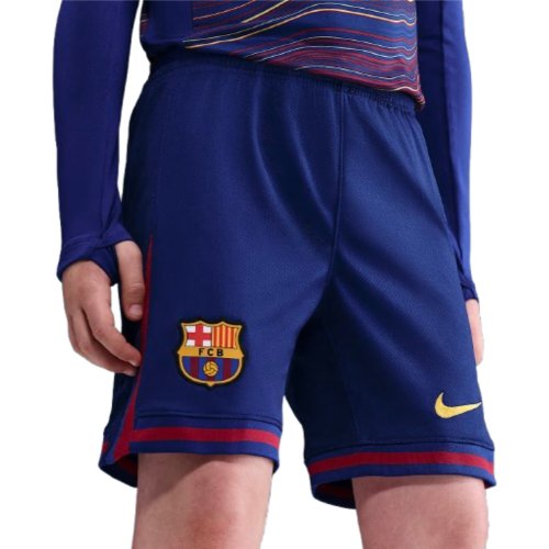2025-2026 Barcelona Home Shorts (Blue) - Kids